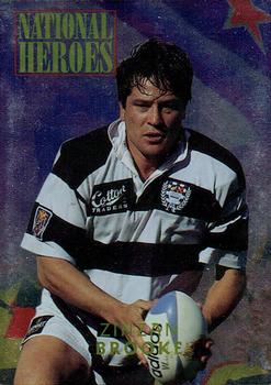 1995 Card Crazy Authentics Rugby Union NPC Superstars - National Heroes #2 Zinzan Brooke Front